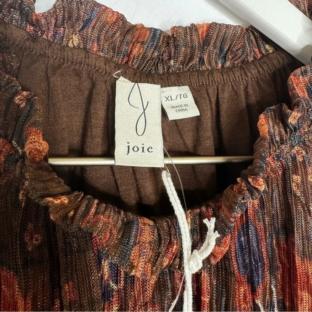 NWT Joie Long Sleeve Mock Neck Blouse - Picture 5 of 5